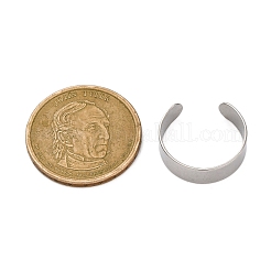 Anillos de puño abiertos de acero inoxidable 304&nbsp;RJEW-G335-01A