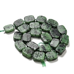 Chapelets de perles de rubis en zoïsite naturelle&nbsp;G-Z043-A06-01