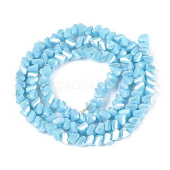 Гальванические непрозрачные стеклянные бусины&nbsp;LS-GLAA-N022-4mm-18