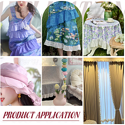 16м 8-х цветные полиэстеровые кружевные ленты плиссированные аксессуары для одежды&nbsp;DIY-GA0008-45