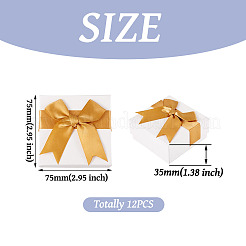 Quadratische Geschenkbox für Schmuckset aus Papier&nbsp;CON-TAC0013-03B