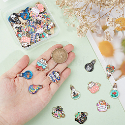 Подвески из сплава эмали 48шт 12 стиля&nbsp;ENAM-HY0001-14