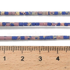 Окрашенные синтетические бирюзовые бусы нити&nbsp;G-P594-01B-09