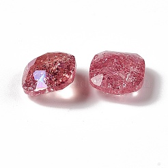 Cabochon di strass in vetro stile k9 crackle al chiaro di luna&nbsp;RGLA-J025-B-IO