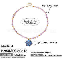 Colliers pour femmes avec pendentif en résine&nbsp;WG04FC4-01