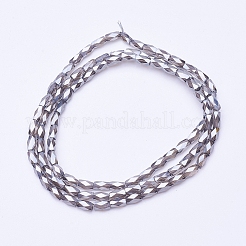 Chapelets de perles en verre transparent électrolytique&nbsp;EGLA-E046-E04