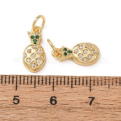 Adornos de latón micropavé de circonia cúbica&nbsp;ZIRC-I038-12G