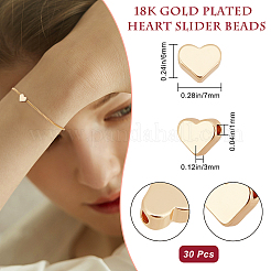 30 pz perline in ottone&nbsp;KK-BBC0001-59
