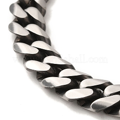 Bracelets à maillons cubains en acier inoxydable 304 pour femmes et hommes&nbsp;BJEW-Q341-15E-AS
