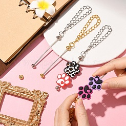 10 шт. подвески-цепочки для ручек чашек из железа&nbsp;HJEW-YW00131-01