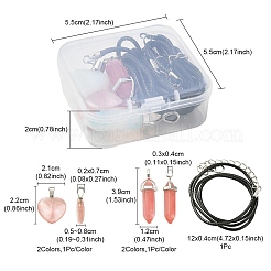 Набор для изготовления ожерелья с подвеской из камня своими руками&nbsp;DIY-YW0007-15