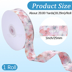 1 rouleau de ruban satin polyester imprimé simple face&nbsp;SRIB-CY0001-47E