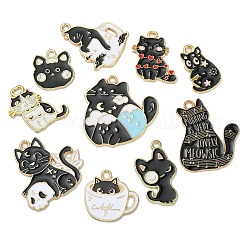 30pcs 10 styles de pendentifs en émail en alliage&nbsp;ENAM-CJ0004-65
