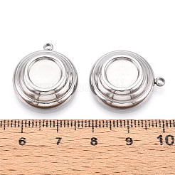 Оправы для подвесок из нержавеющей стали 304 в виде кабошонов&nbsp;LS-STAS-T065-84P