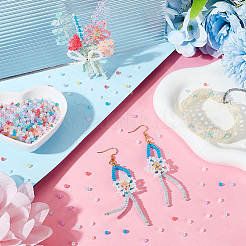 2104 шт. 8-х цветные стеклянные круглые бусины&nbsp;SEED-PH0001-91