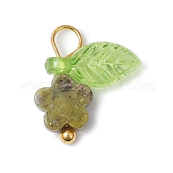 10 шт. подвески-цветы из натурального унакита&nbsp;PALLOY-JF03765-07