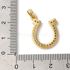 Подвески из латуни с покрытием из прозрачного кубического циркония&nbsp;KK-Z056-21G