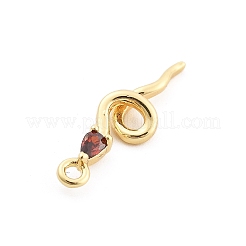 Pendentifs avec zircon cubiques à micro-pavés en laiton&nbsp;LS-KK-M321-01E-G02