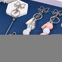 10 шт. застежки для брелка из сплава&nbsp;KEYC-SC0001-80B