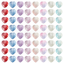 80pcs 8 Farben handgemachte Bunte Malerei-Perlen&nbsp;LAMP-TA0002-53