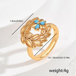 Кольца для женщин с латунным паве из кубического циркония&nbsp;UO3861-2