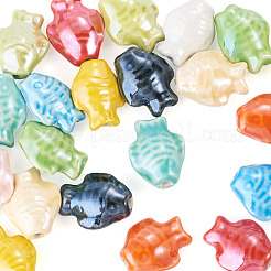 24 Uds. Cuentas de porcelana hechas a mano de 12 colores&nbsp;FIND-TA0011-02