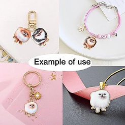 Подвески из сплава с принтом в 30 стилях&nbsp;ENAM-CJ0005-33