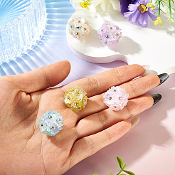 Handgemachte Strass-Pave-Perlen aus Ton&nbsp;CLAY-TAC0015-02A