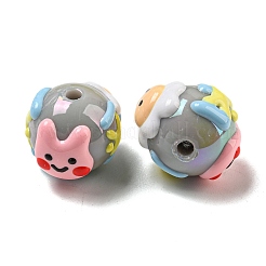 Ручная роспись акрилом с эмалевыми бусинами&nbsp;MACR-D031-05