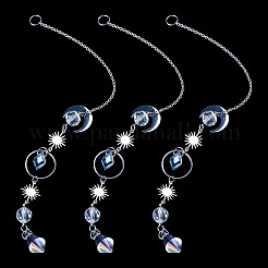 3 pieza de atrapasol colgante de vidrio&nbsp;HJEW-TADJ0017