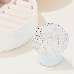 Плоские круглые открытые манжетные кольца из нержавеющей стали 304 с защитой от потускнения&nbsp;RJEW-M047-10P