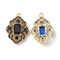 Латунь с подвесками из стекла k9 и стразами&nbsp;KK-C024-61KCG