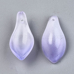Zweifarbige sprühlackierte Glasanhänger&nbsp;GLAA-N042-001A-D06