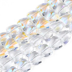 Стеклянные бусины с гальваническим покрытием &nbsp;EGLA-S188-13-B04