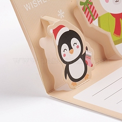 Biglietti di auguri pop-up natalizi e set di buste&nbsp;DIY-G028-D08
