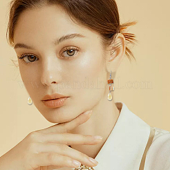 4 нити окрашенных натуральных пресноводных ракушек&nbsp;SHEL-BBC0001-14A