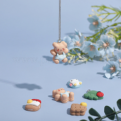 32шт 16 стиля непрозрачные подвески из смолы&nbsp;RESI-CA0001-66