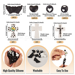 Религиозная тематика пищевые экологически чистые силиконовые бусины&nbsp;SIL-TA0002-97