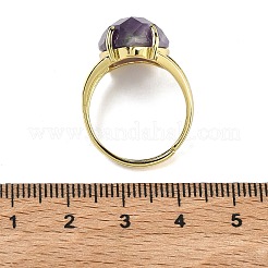 Anelli aperti del polsino in ottone&nbsp;RJEW-D347-04G-15