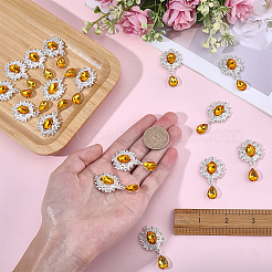 Cabujones de rhinestone de aleación 16pcs&nbsp;ALRI-FG0001-05E
