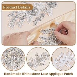 Polyester mit Glas Strass Nähen dekorieren&nbsp;DIY-WH20032-138A