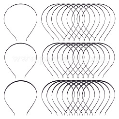 30 шт. 3 стиля аксессуаров для волос с железной фурнитурой для резинок для волос&nbsp;OHAR-TA0001-08B