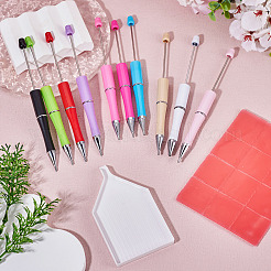 10 penna con perline per nail art in plastica ABS da 10 colori&nbsp;DIY-TA0014-97