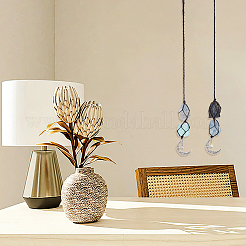 2 шт. 2 стильных хлопковых плетеных подвесных украшений&nbsp;HJEW-AR0001-11B