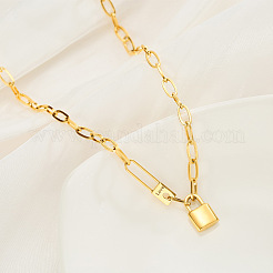 Love Lock из нержавеющей стали подвеска-скрепка цепочка ожерелье для женщин&nbsp;FS-WGF94E3-01