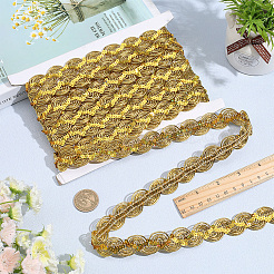 Ruban de dentelle polyester scintillant&nbsp;SRIB-WH20020-048A