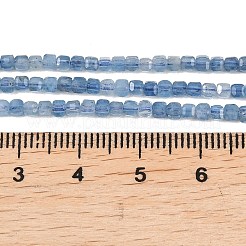 Нити бусины из натурального синего аквамарина дьявола&nbsp;G-B175-C02-2x2mm