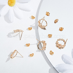 12 шт. латунные серьги-гвоздики&nbsp;KK-DC0001-48