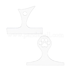 2 шт. 2 стиля прозрачных акриловых шаблонов фрезера DIY-DC0002-74