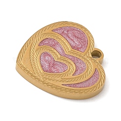 Подвески из нержавеющей стали 304 с эмалью&nbsp;STAS-K312-02B-G